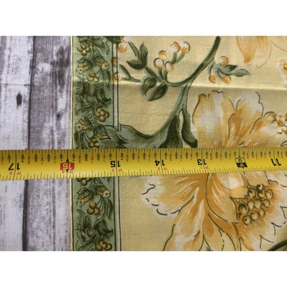 April Cornell Cloth Napkins Set of 4 Floral Square Yellow Green Cottage 16” - Picture 5 of 5
